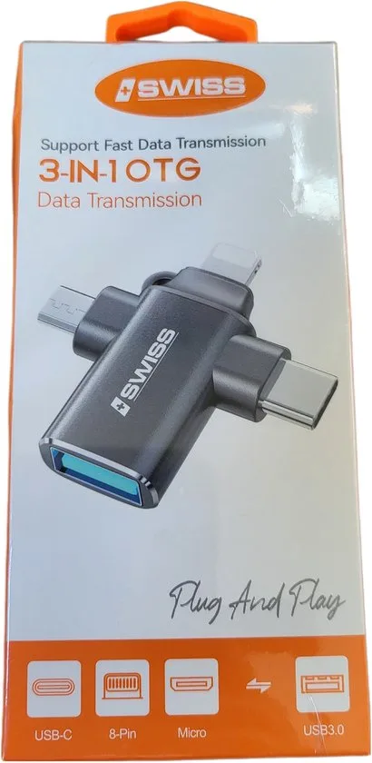 3-in-1 OTG-adapter