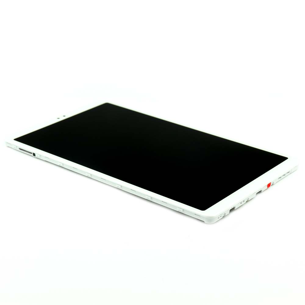 Samsung Scherm met frame voor Samsung Galaxy Tab A7 Lite LTE (SM-T225) Zilver Service Pack