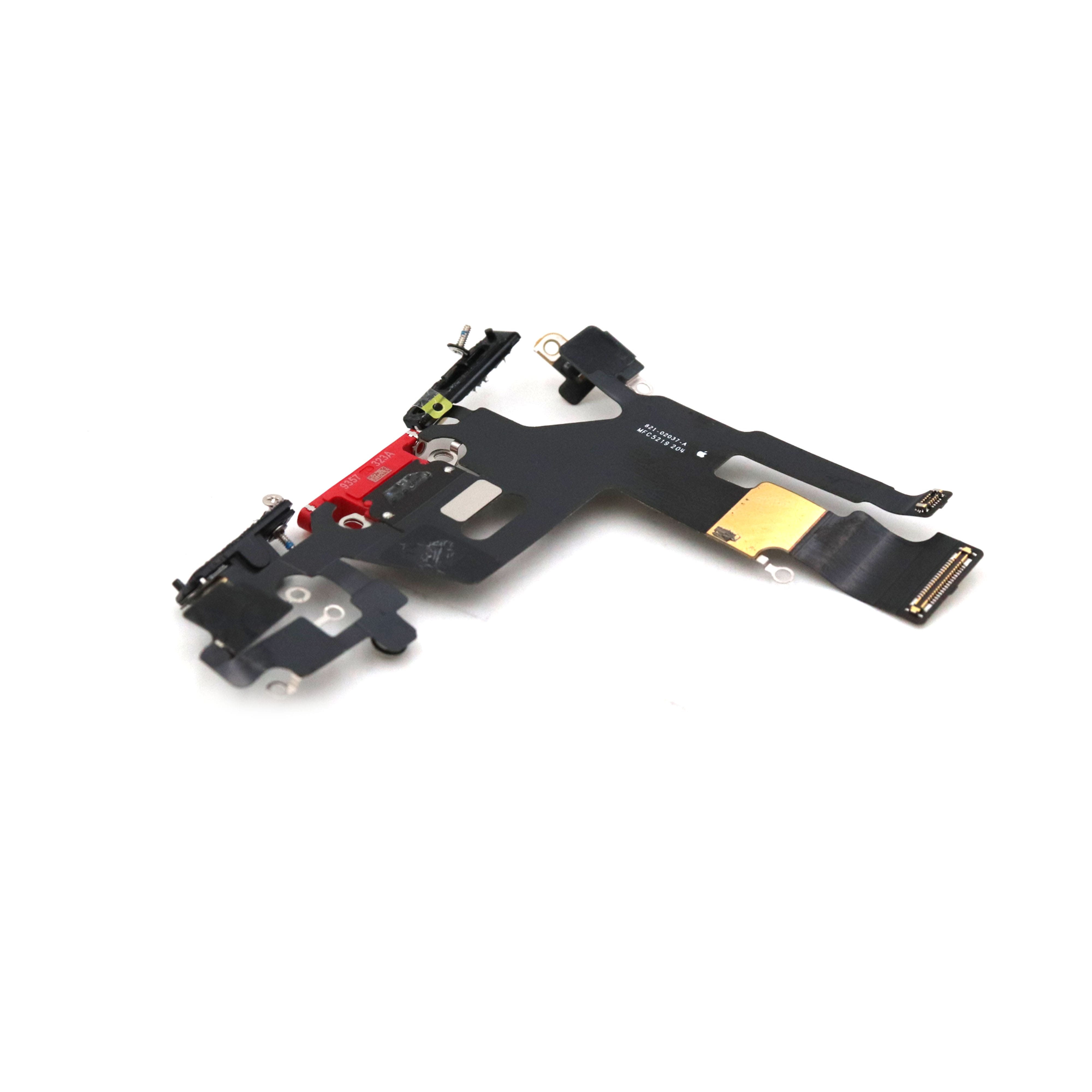 Apple Oplaadpoort voor iPhone 11 Rood Pulled