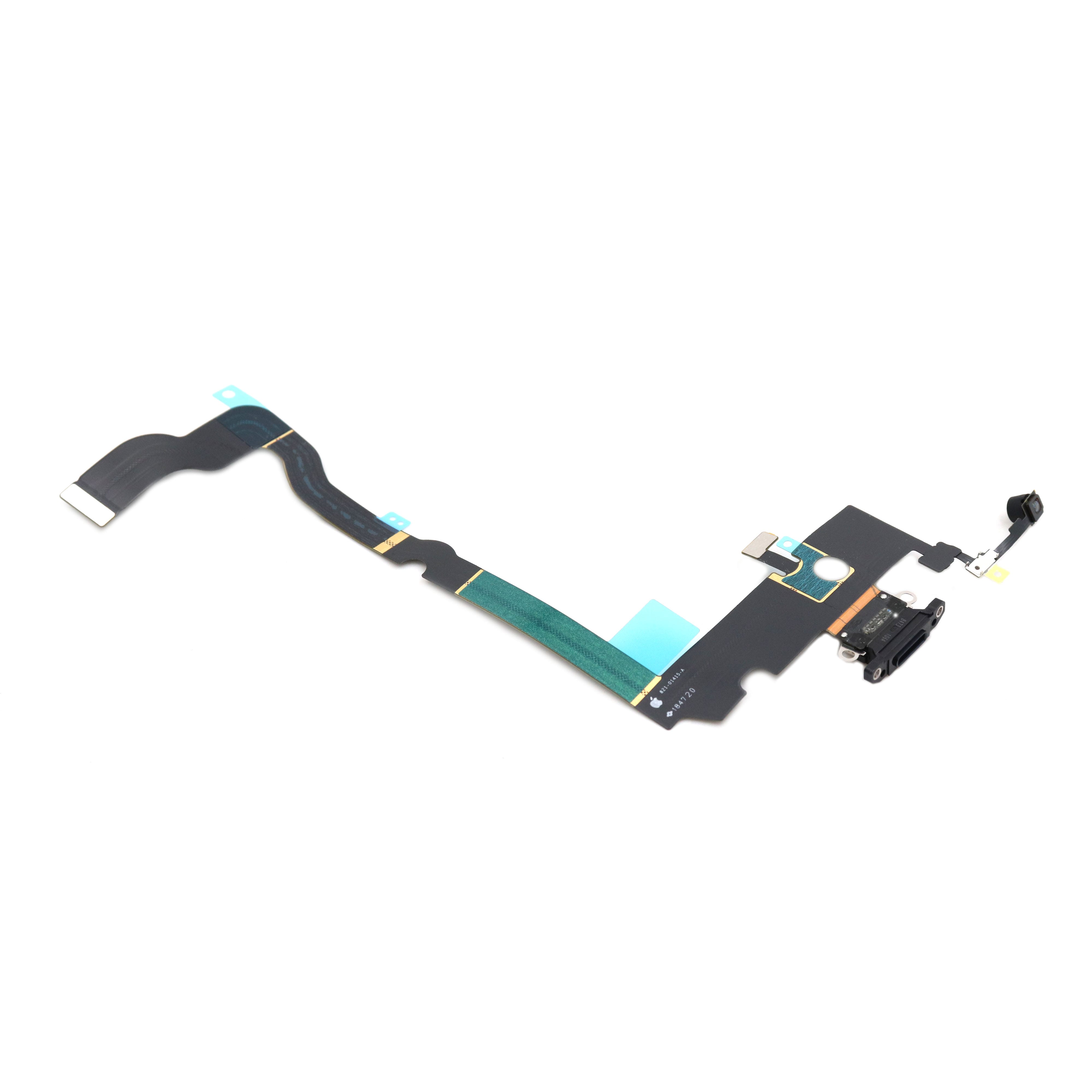 Apple Oplaadpoort voor iPhone Xs Max Zwart Pulled