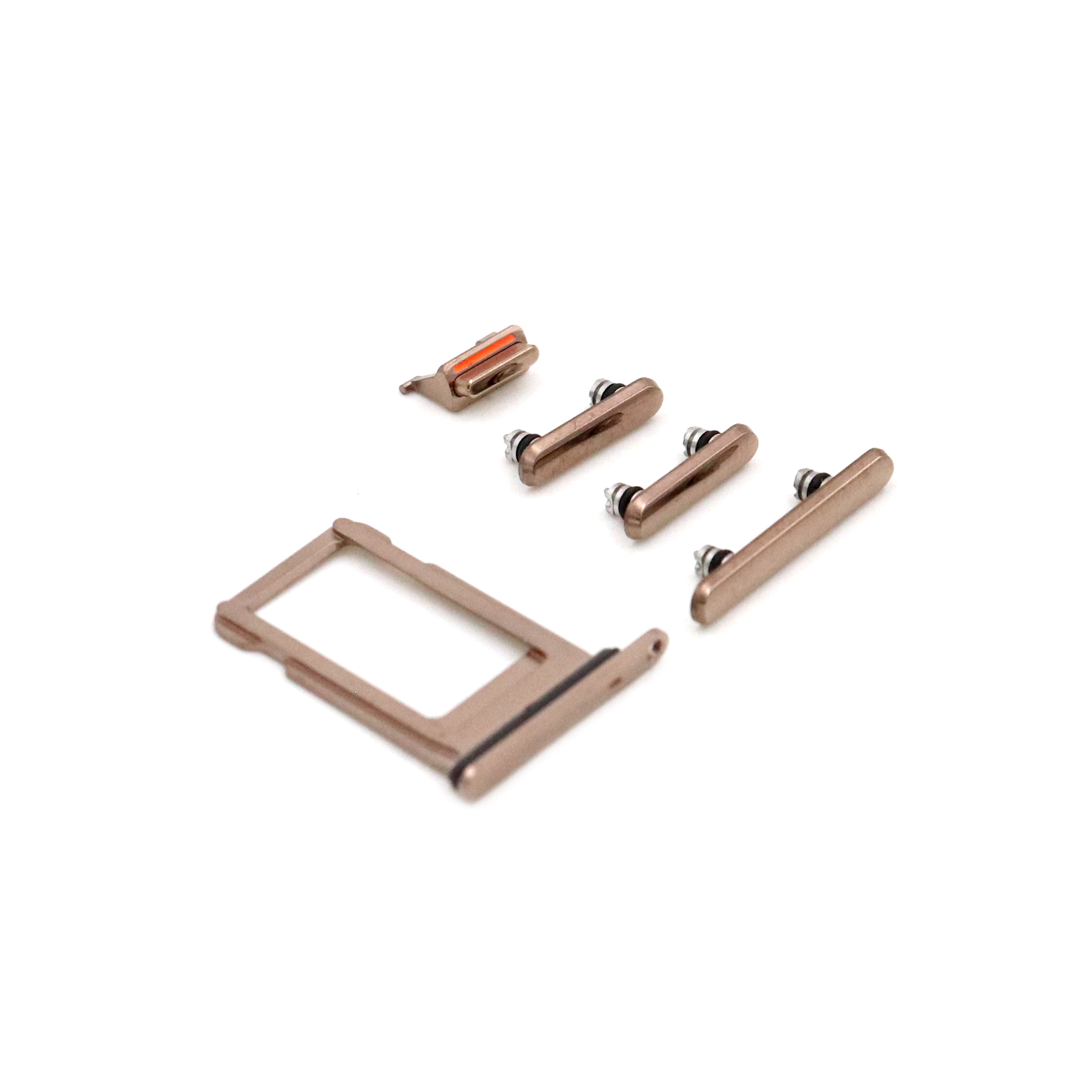 Apple Side Buttons voor iPhone Xs Gold OEM-Equivalent