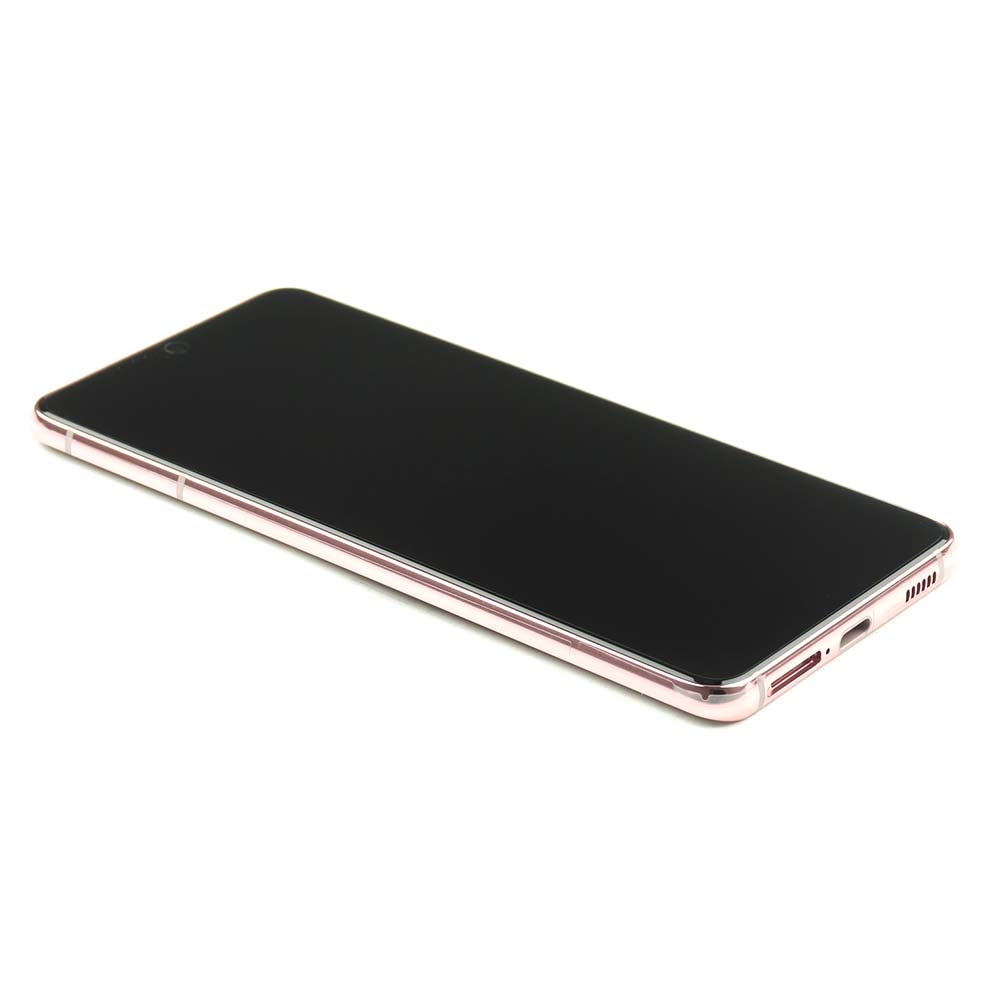 Samsung Display complete with housing For Samsung Galaxy S21 Pink Service Pack
