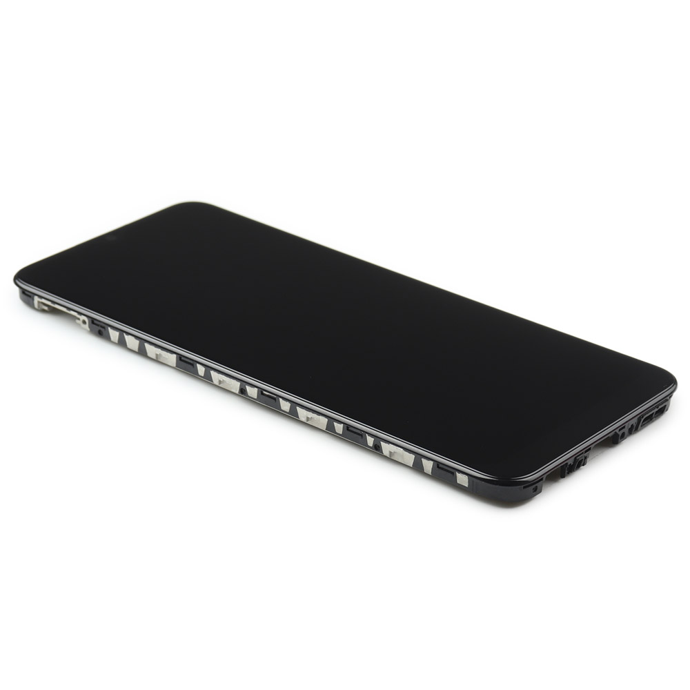 Samsung Scherm met frame voor Samsung Galaxy A03 (SM-A035G) Zwart Service Pack