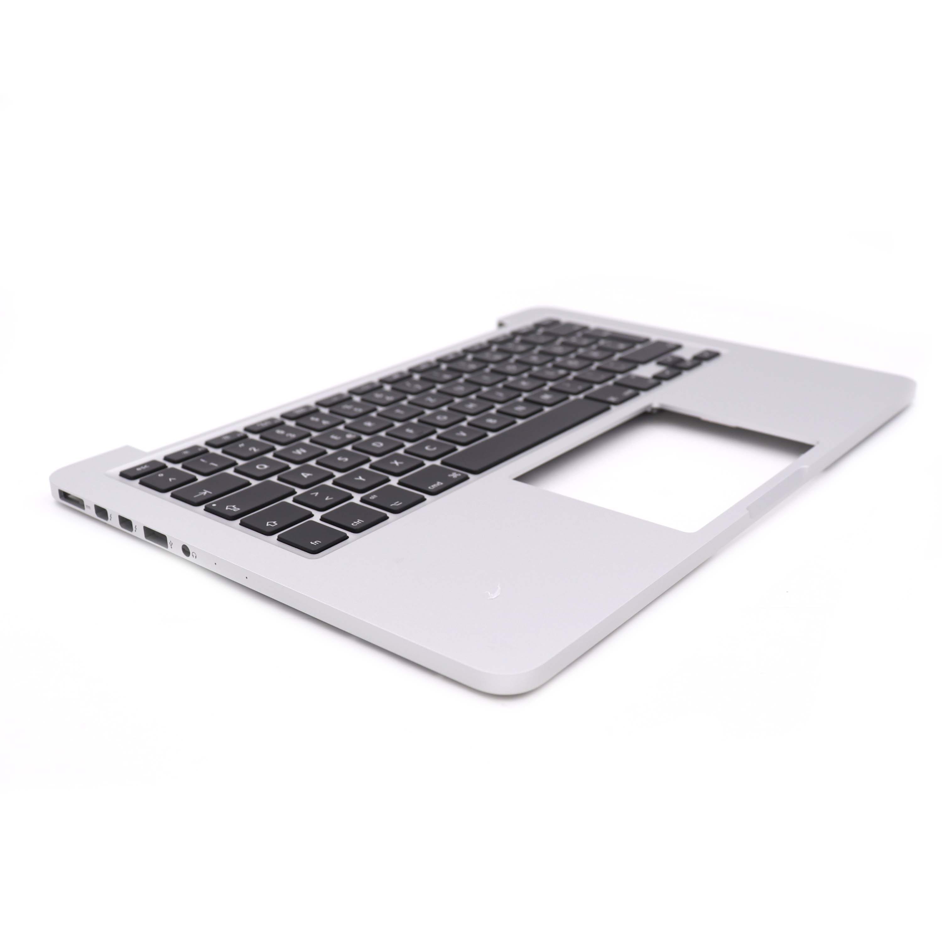 Apple Keyboard Complete met behuizing DE voor MacBook Pro Retina 13 inch (A1502) (2015) Zilver OEM-Equivalent