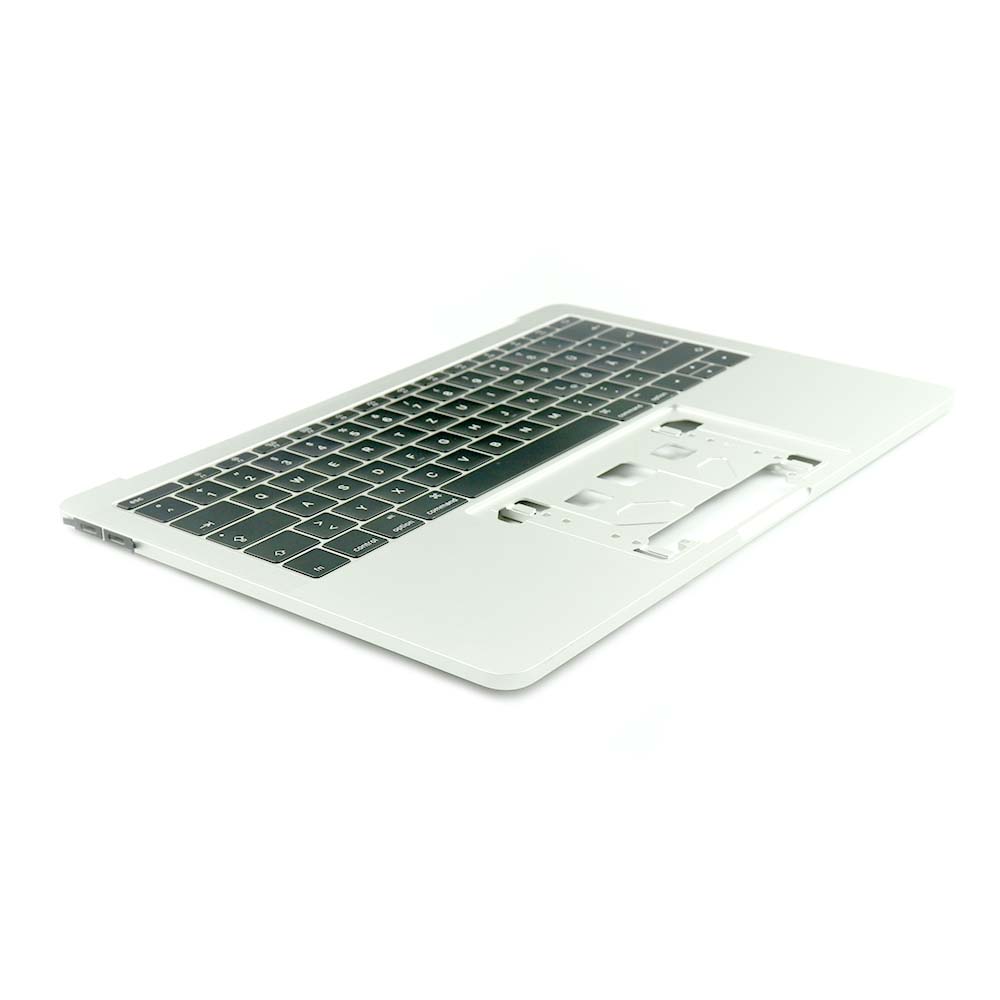 Apple Keyboard Complete met behuizing (DE) voor MacBook Pro Retina 13 inch (A1708) Zilver OEM-Equivalent