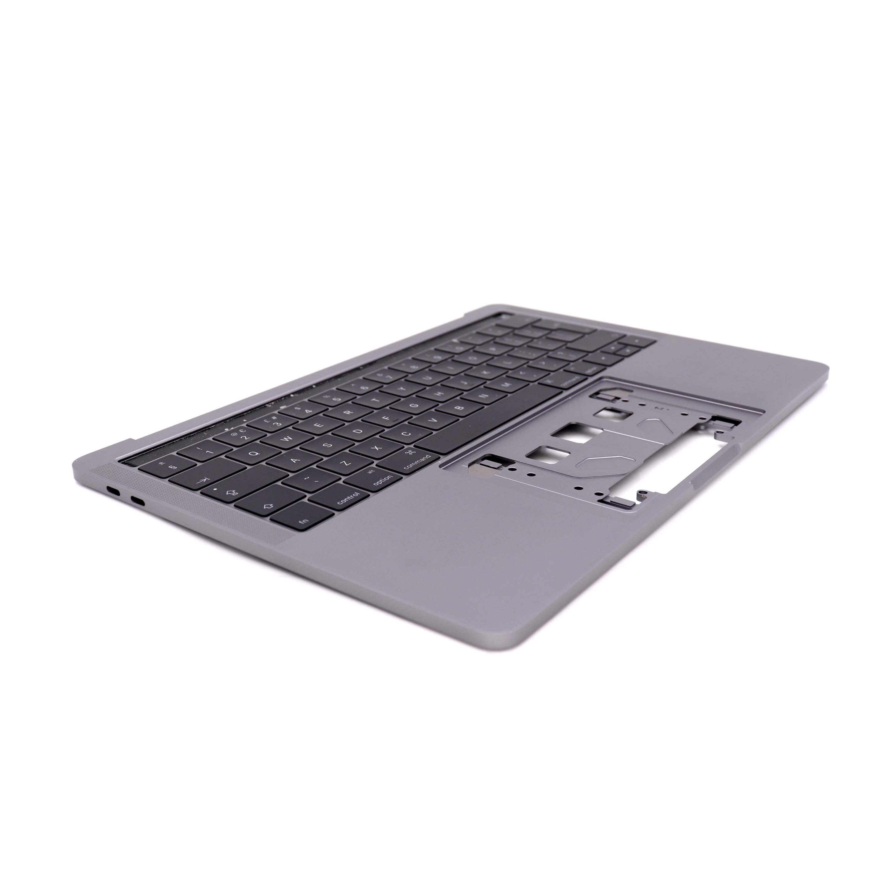 Apple Keyboard Complete met behuizing (UK) voor MacBook Pro Retina 13 inch (A1706) Grijs OEM-Equivalent