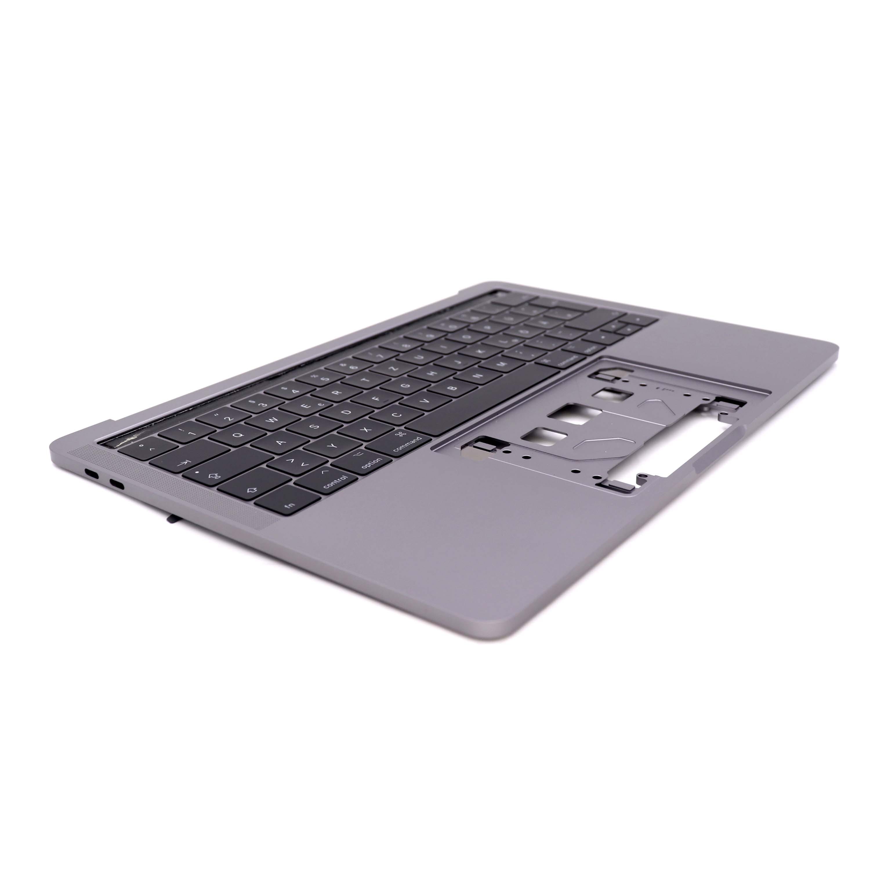 Apple Keyboard Complete met behuizing (DE) voor MacBook Pro Retina 13 inch (A1706) Grijs OEM-Equivalent