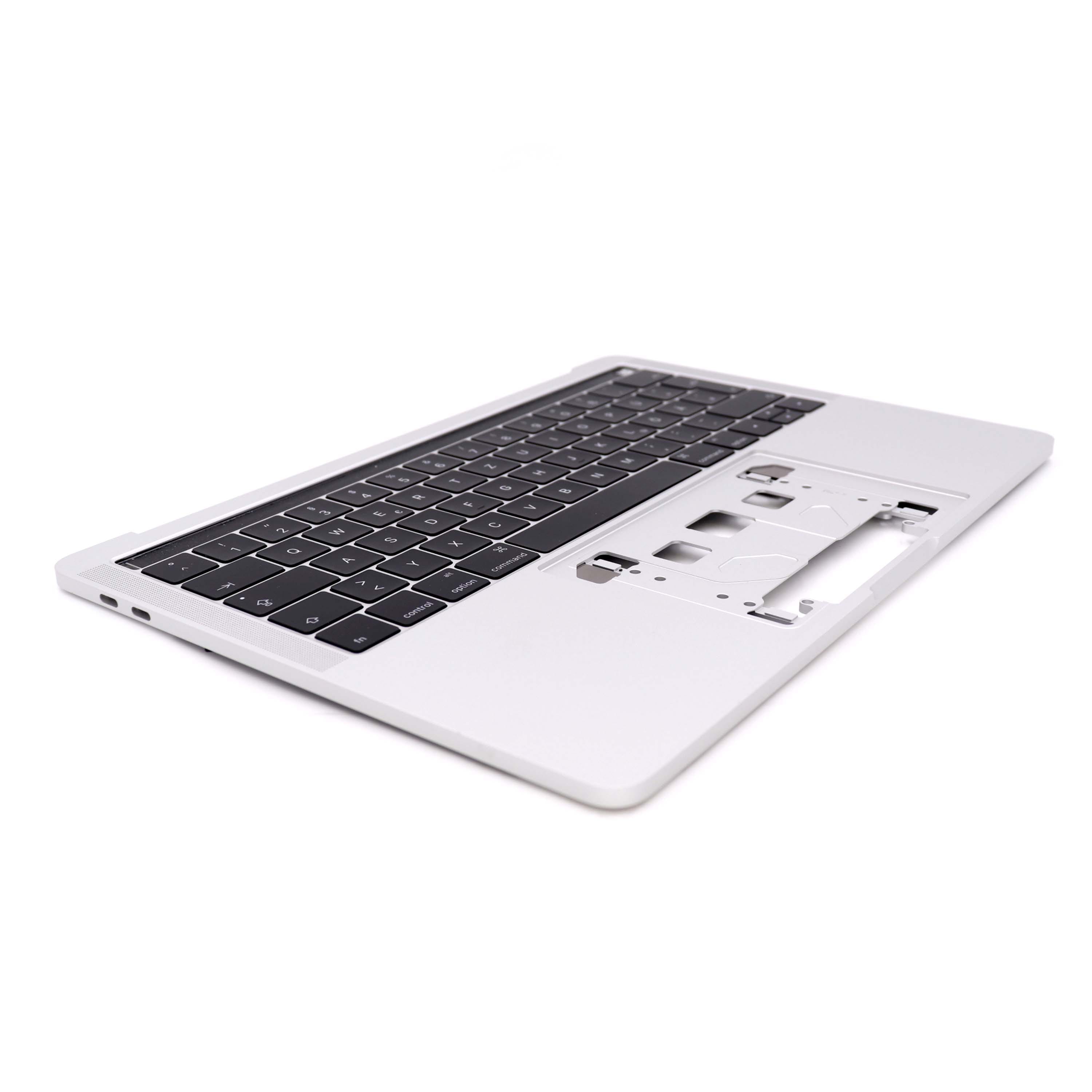 Apple Keyboard Complete met behuizing (DE) voor MacBook Pro Retina 13 inch (A1706) Zilver OEM-Equivalent