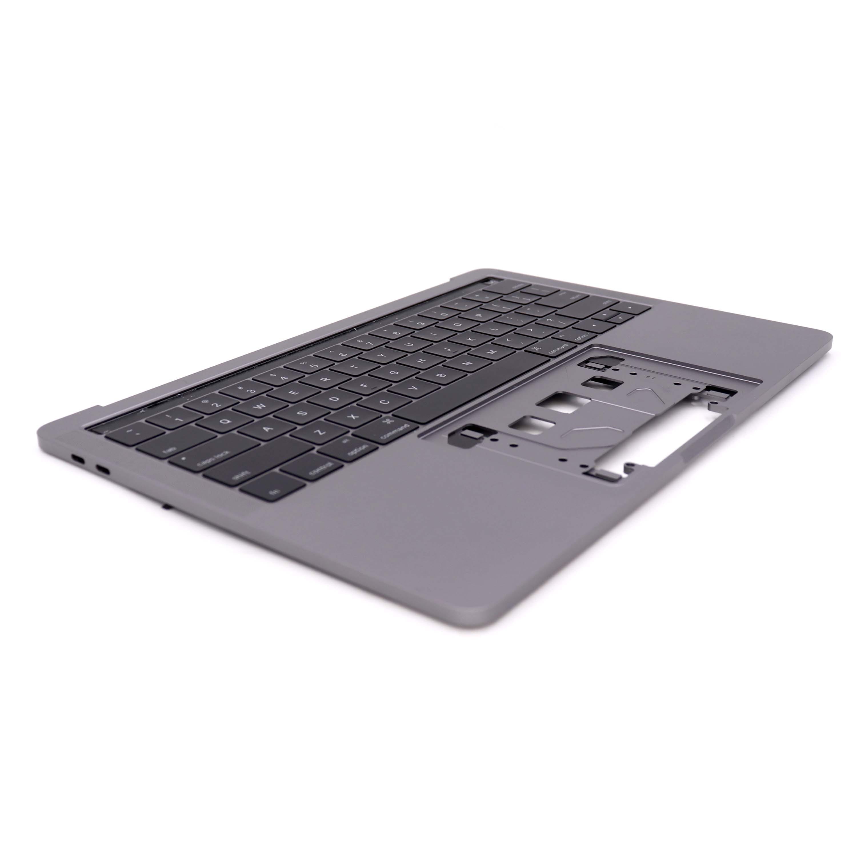 Apple Keyboard Complete met behuizing (US) voor MacBook Pro Retina 13 inch (A1706) Grijs OEM-Equivalent