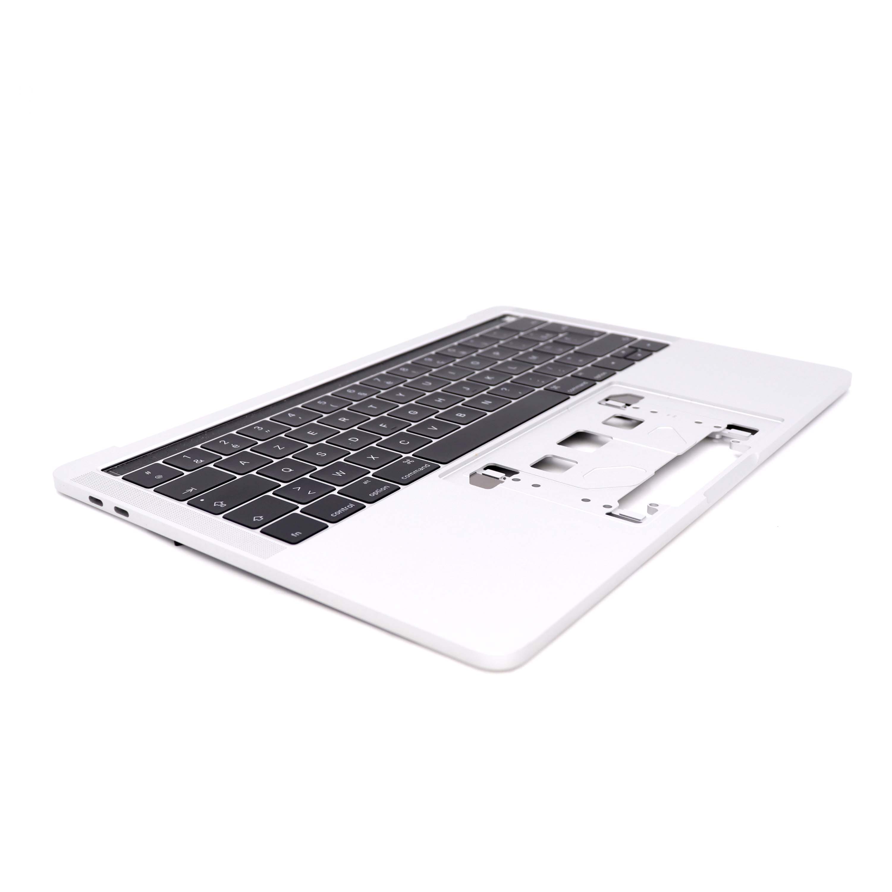 Apple Keyboard Complete met behuizing (FR) voor MacBook Pro Retina 13 inch (A1706) Zilver OEM-Equivalent