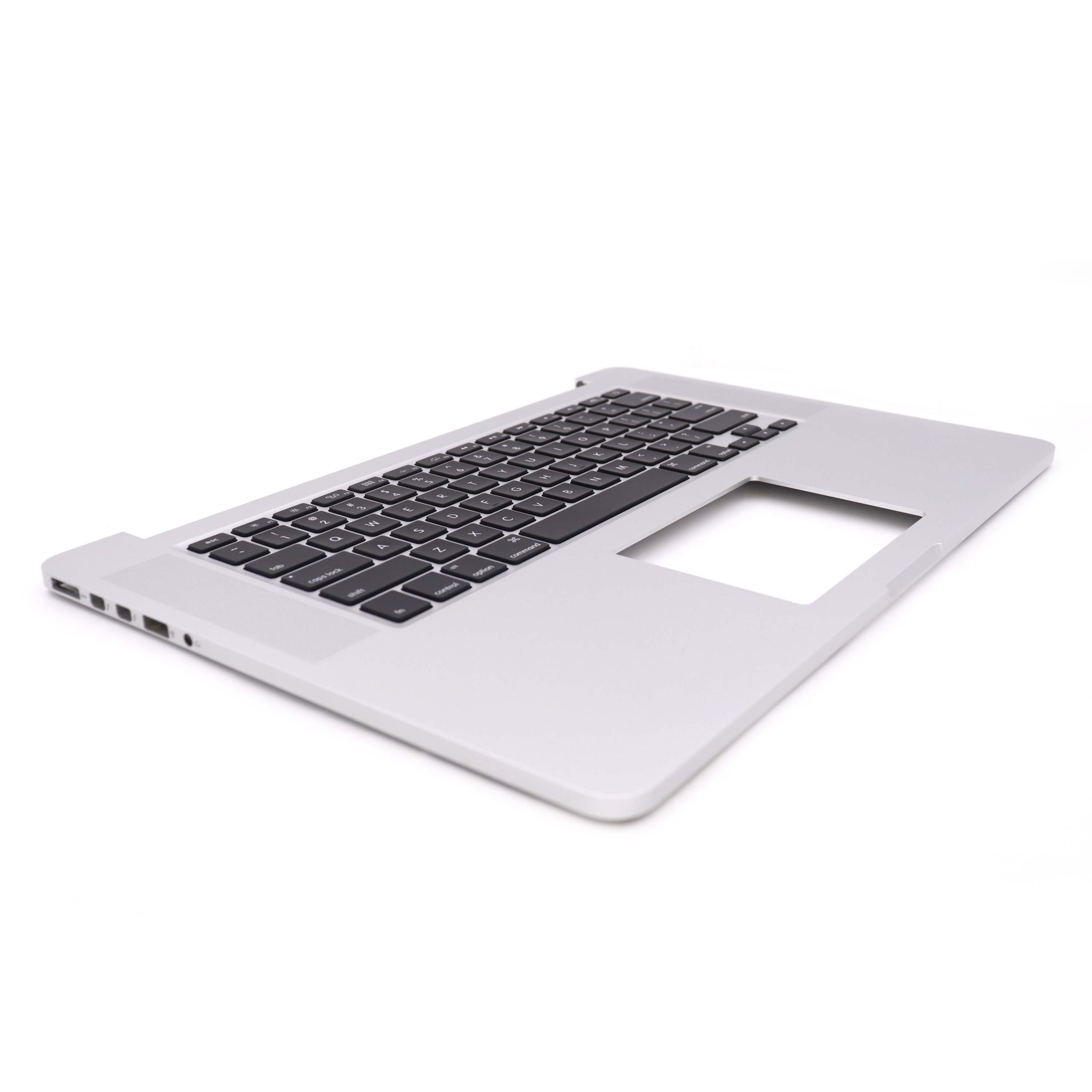 Komplette Tastatur mit Gehäuse (US) für MacBook Pro Retina 15 inch (A1398) 2015 Silber OEM-Equivalent