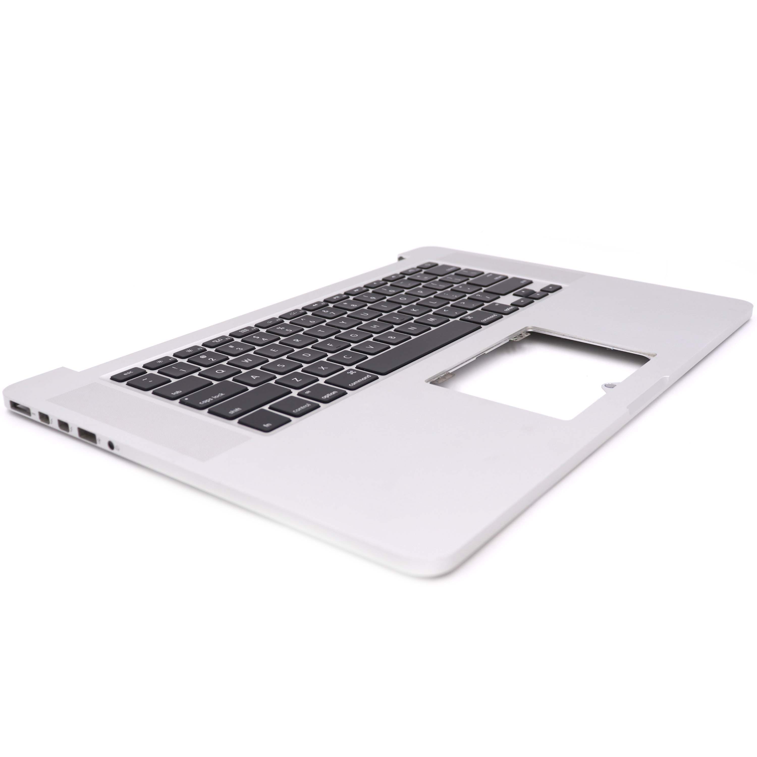 Apple Keyboard Complete met behuizing Zilver US voor MacBook Pro 15 inch (A1398) (2013-2014) OEM-Equivalent