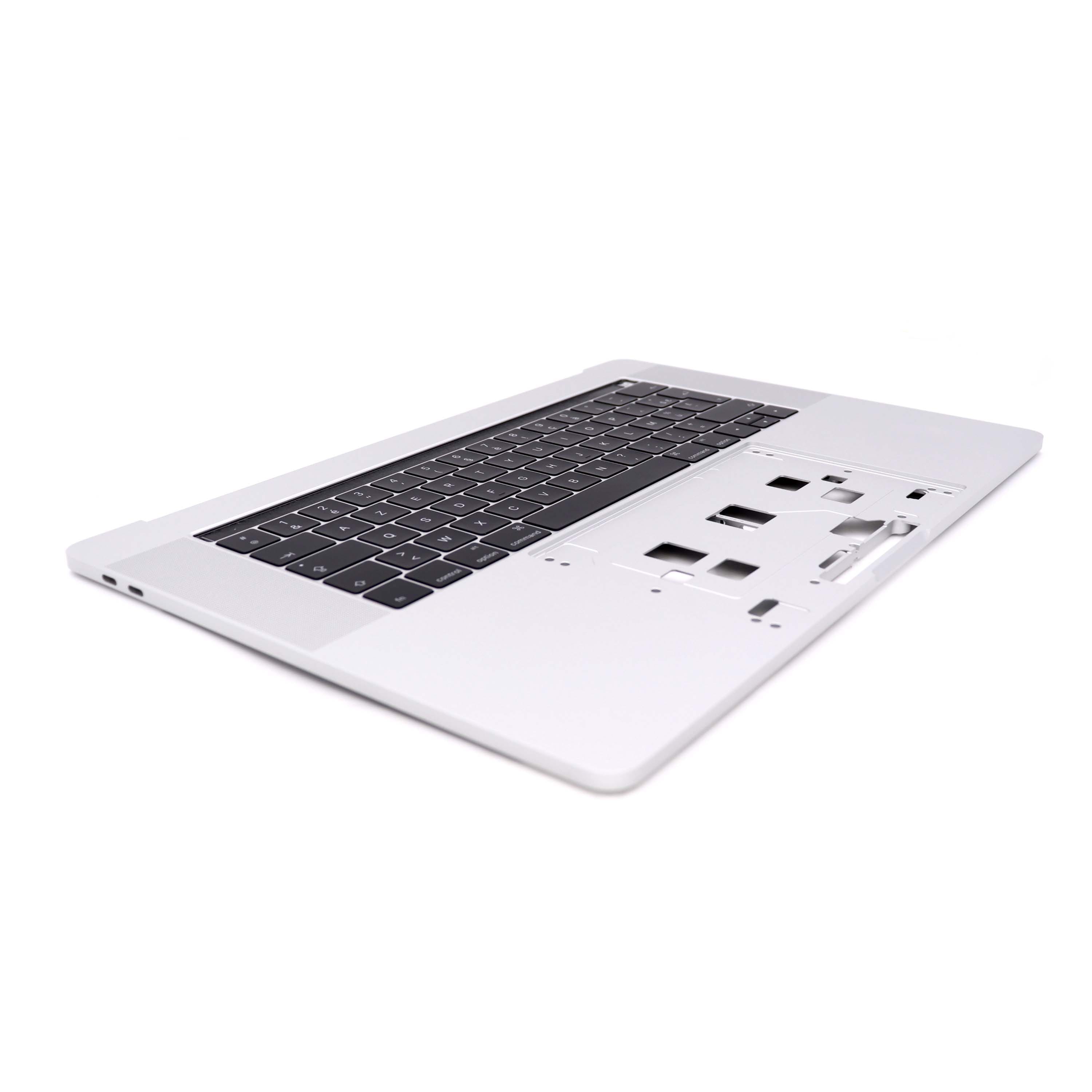 Apple Keyboard Complete met behuizing (FR) voor MacBook Pro Retina 15 A1707 Zilver OEM-Equivalent