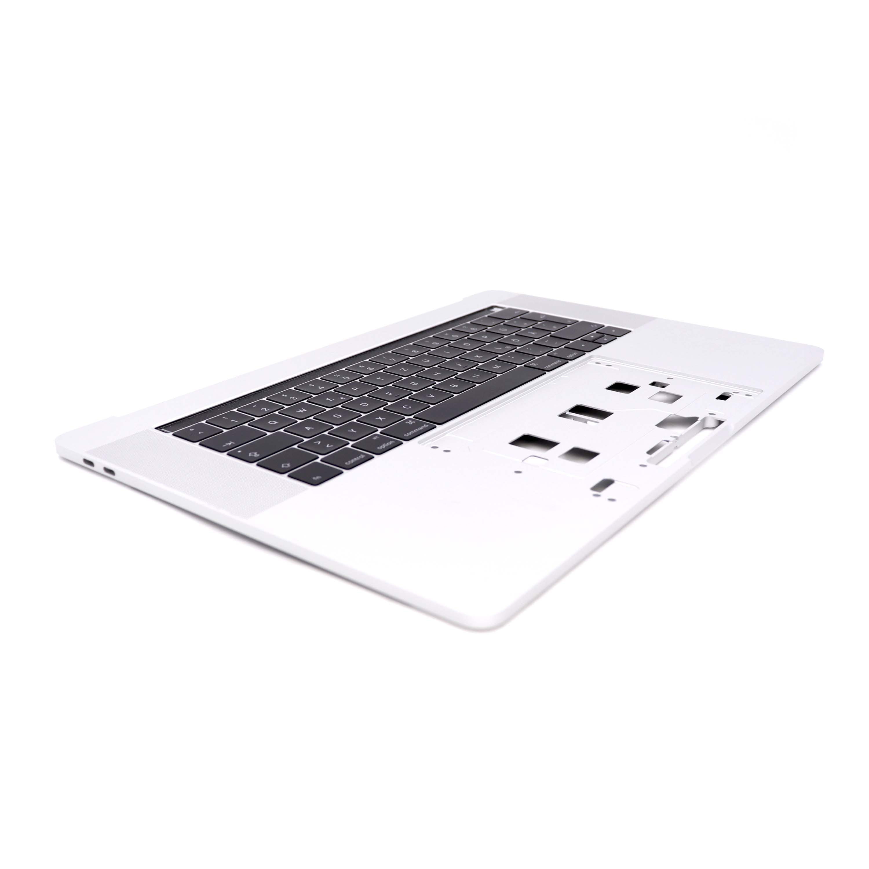 Apple Keyboard Complete met behuizing (DE) voor MacBook Pro Retina 15 A1707 Zilver OEM-Equivalent