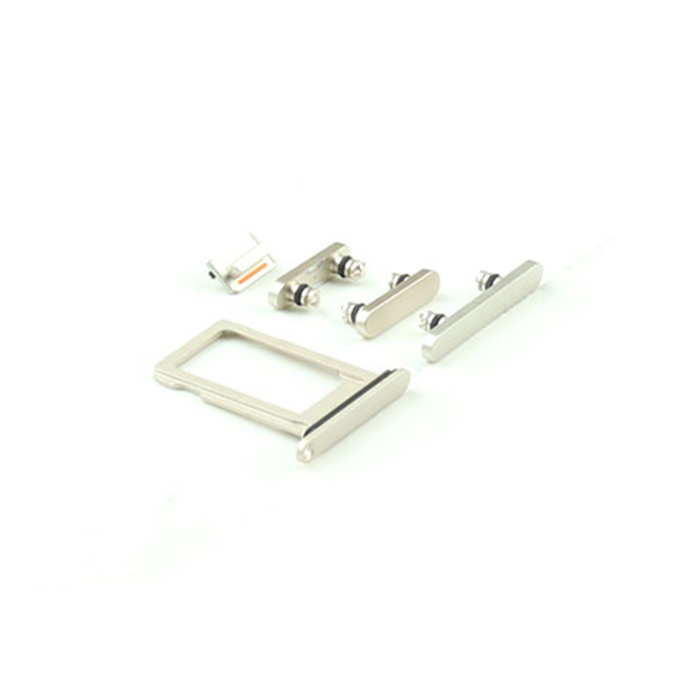 Apple Behuizing-knoppenset voor iPhone 12 Mini Wit OEM-Equivalent