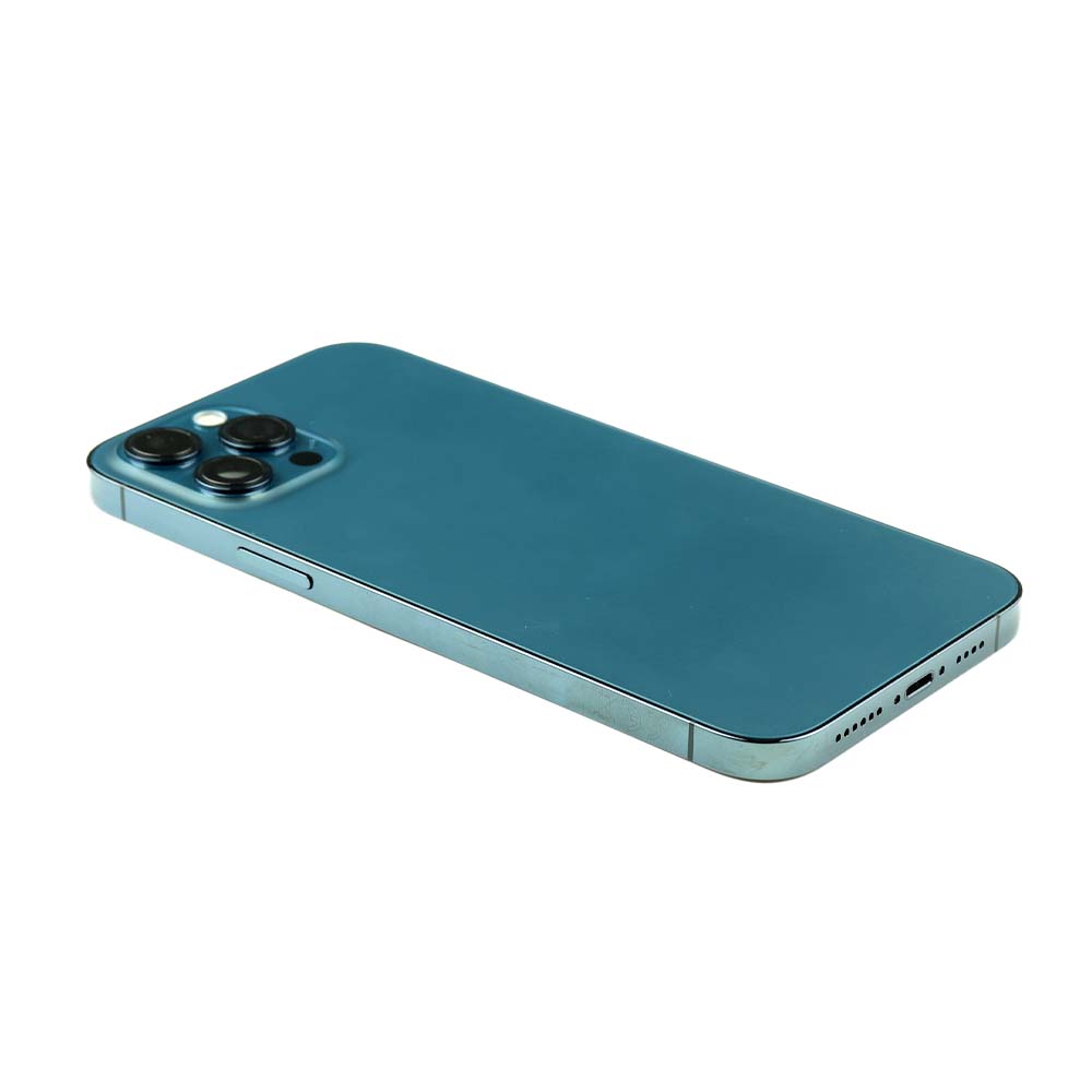 Apple Achterbehuizing met kleine onderdelen (US-versie) voor iPhone 12 Pro Max Blauw Pulled