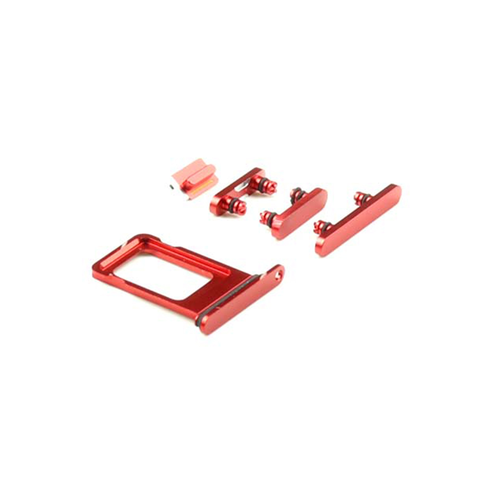 Apple Behuizing-knoppenset voor iPhone 12 Rood OEM-Equivalent