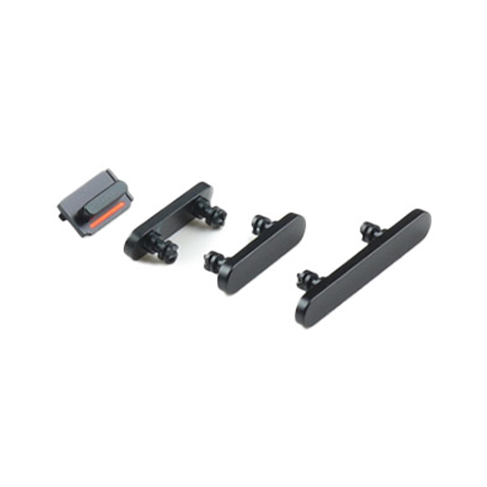 Apple Behuizing-knoppenset voor iPhone 14 Zwart OEM-Equivalent