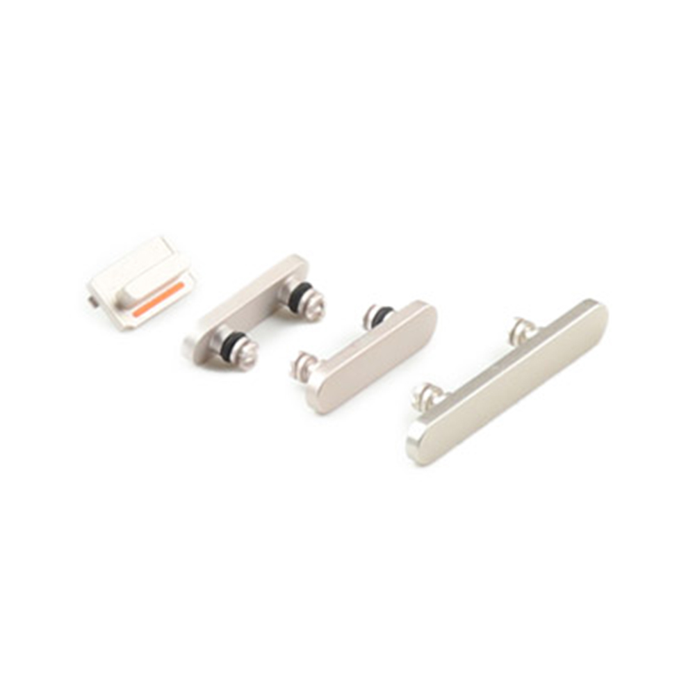 Apple Behuizing-knoppenset voor iPhone 14 Wit OEM-Equivalent