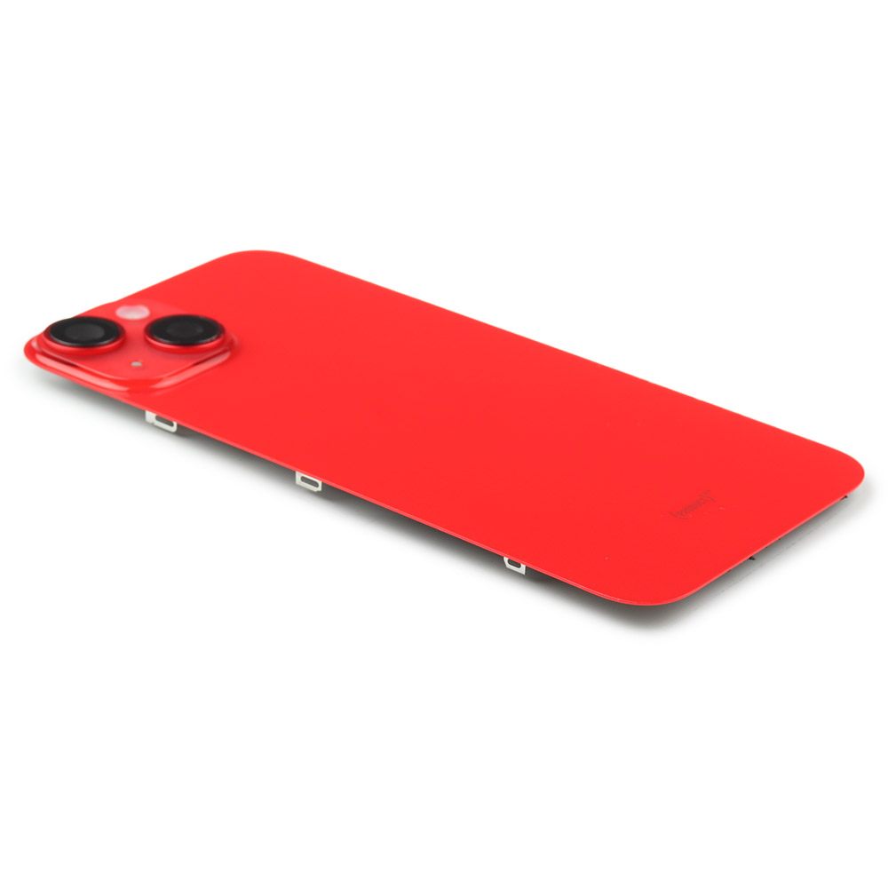 Apple Achterkant incl. cameralens, flitser en draadloos laden voor iPhone 14 Rood Pulled