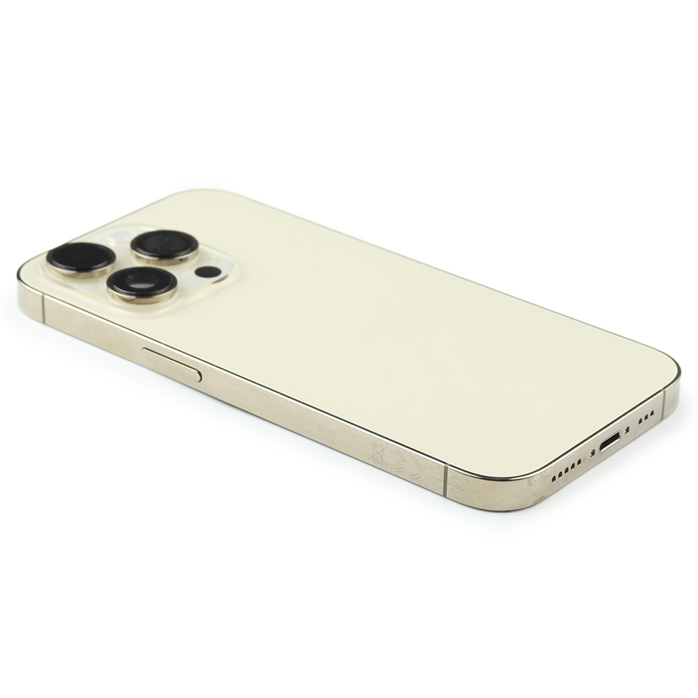 Apple Achterbehuizing met kleine onderdelen voor iPhone 14 Pro Gold Pulled