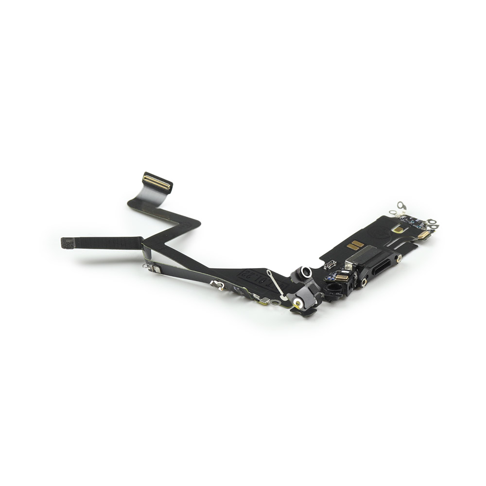 Apple Oplaadpoort voor iPhone 14 Pro Zwart Pulled