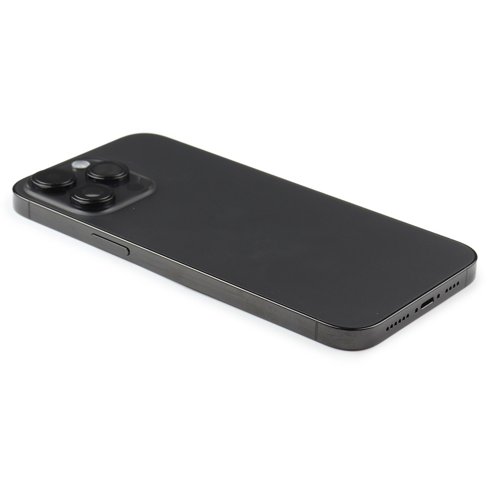 Apple Achterbehuizing met kleine onderdelen voor iPhone 14 Pro Max Zwart Pulled