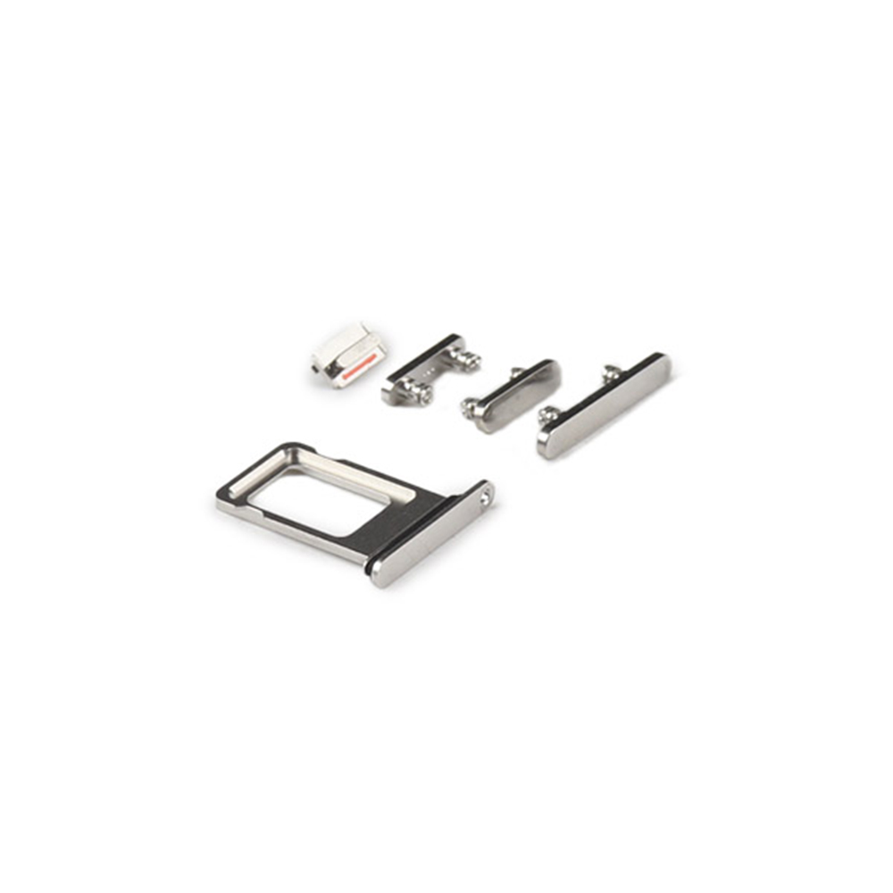 Apple Behuizing-knoppenset voor iPhone 14 Pro Zilver Max OEM-Equivalent