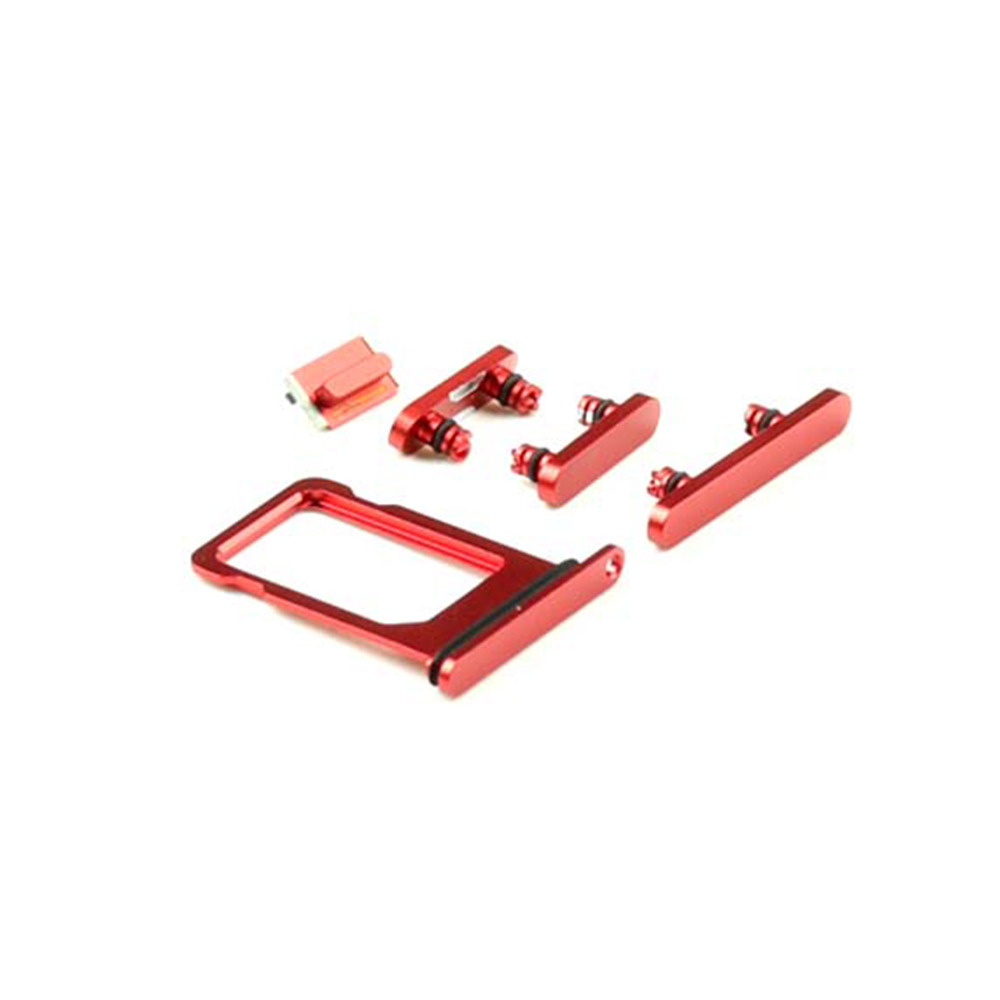 Apple Behuizing-knoppenset voor iPhone 13 Mini Rood OEM-Equivalent