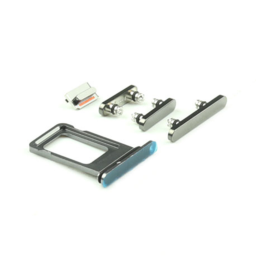 Apple Behuizing-knoppenset voor iPhone 13 Pro Max Zwart OEM-Equivalent