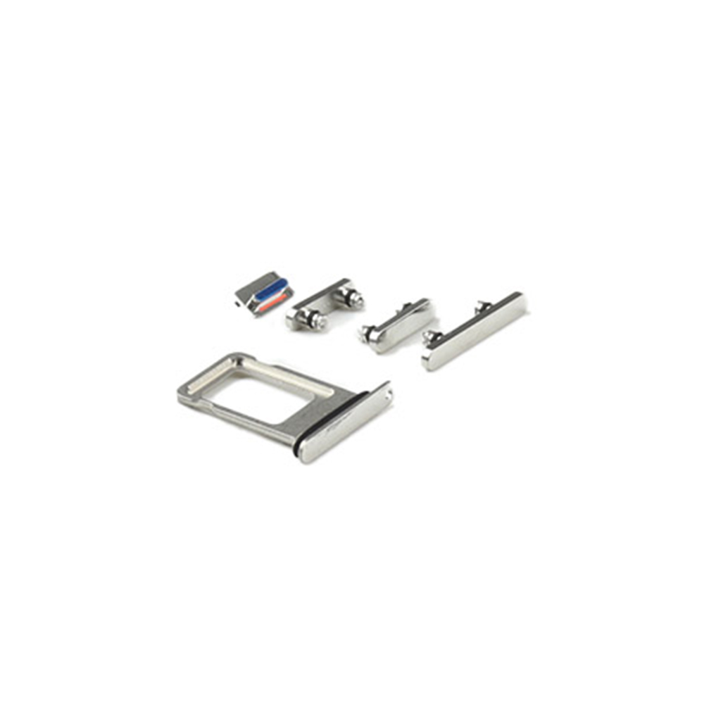Apple Behuizing-knoppenset voor iPhone 13 Pro Wit OEM-Equivalent