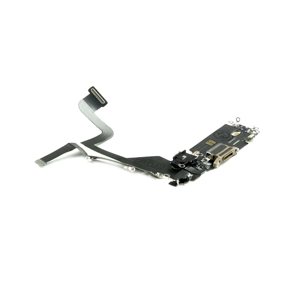 Apple Oplaadpoort voor iPhone 13 Pro Gold Pulled