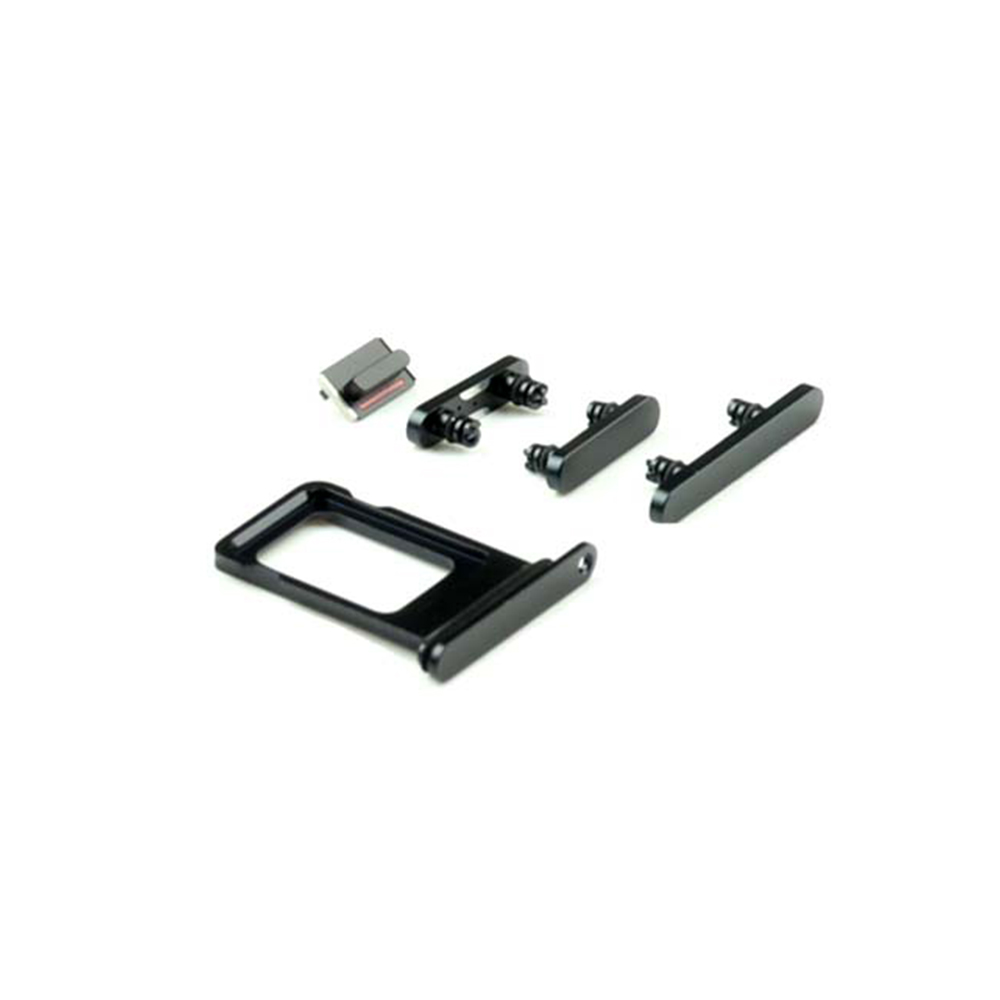 Apple Behuizing-knoppenset voor iPhone 13 Zwart OEM-Equivalent