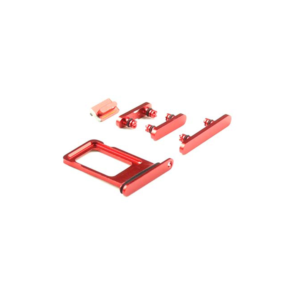 Apple Behuizing-knoppenset voor iPhone 13 Rood OEM-Equivalent