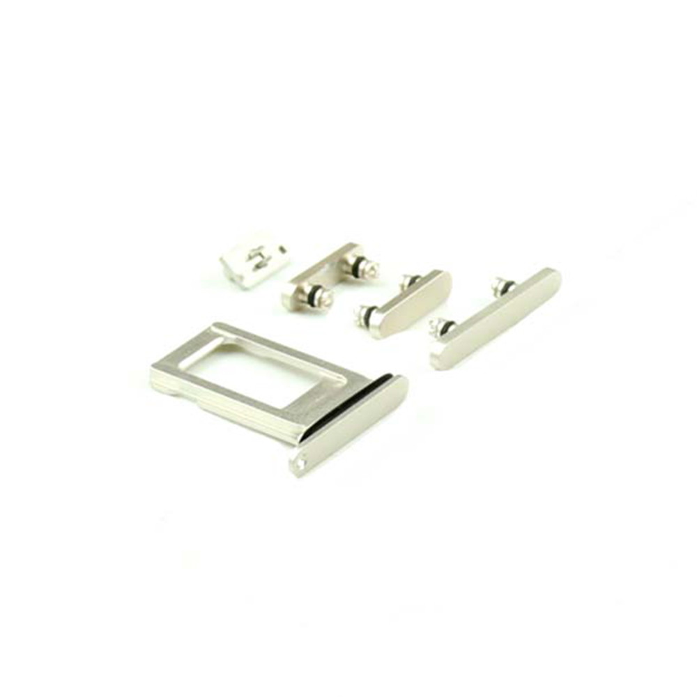 Apple Behuizing-knoppenset voor iPhone 13 Wit OEM-Equivalent