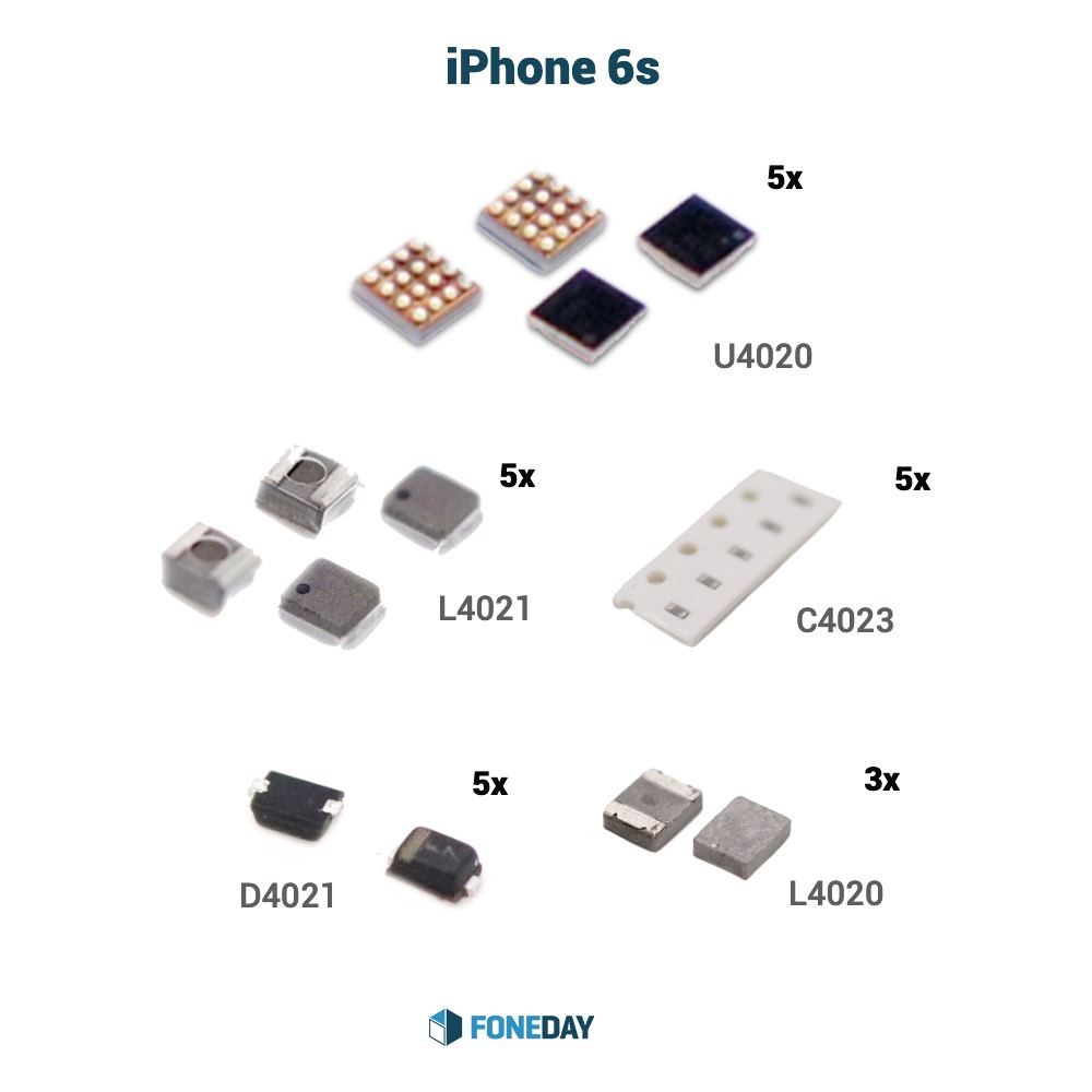 Apple Backlight Circuit Complete Set (per unit 5 stuks) voor iPhone 6s OEM-Equivalent
