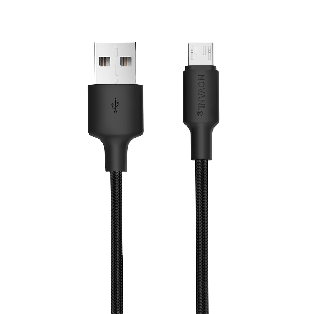 NOVANL SpeedCharge USB A to Micro USB kabel 12W (0.5M) Zwart