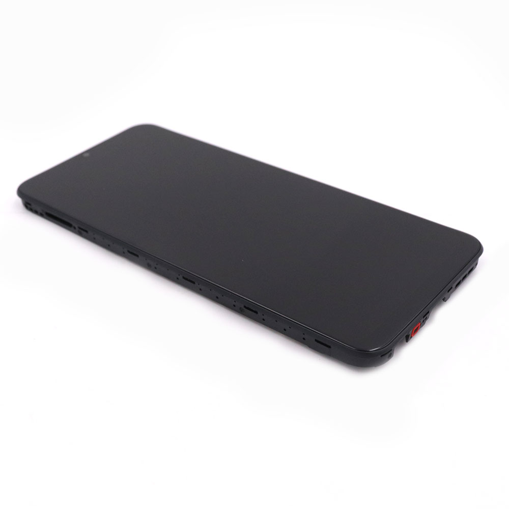 Samsung Scherm met frame voor Samsung Galaxy A22 5G Zwart Service Pack