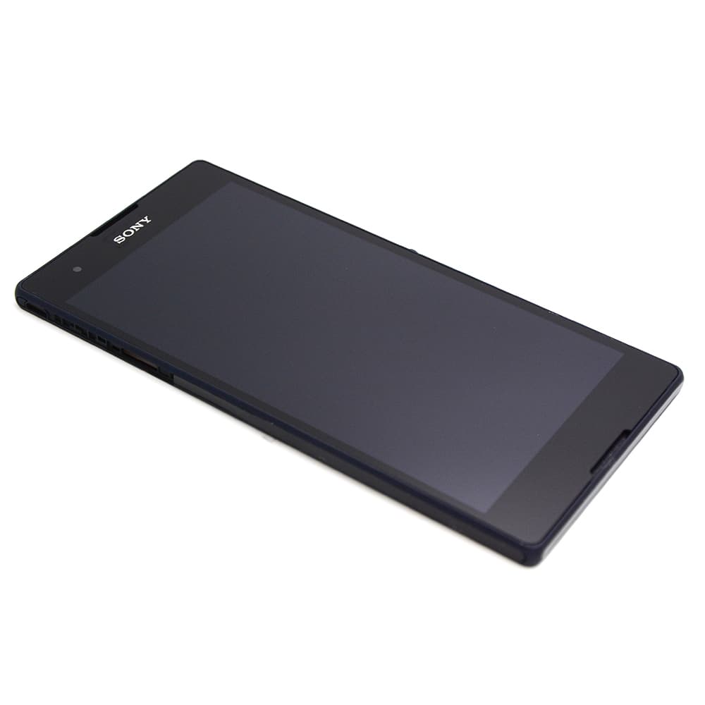 Sony Scherm met frame voor Sony Xperia T2 Ultra Zwart OEM-Equivalent