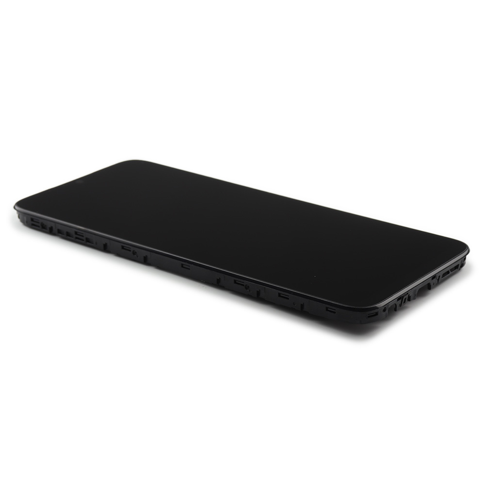 Screen with frame for Honor X6a Black OEM-Equivalent