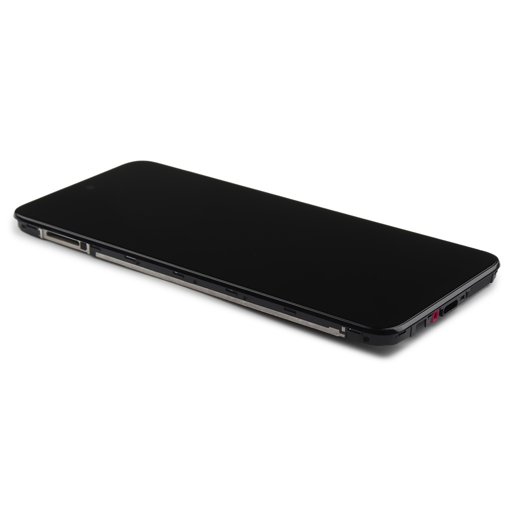 Screen with frame for Motorola Moto G34 Black Service Pack