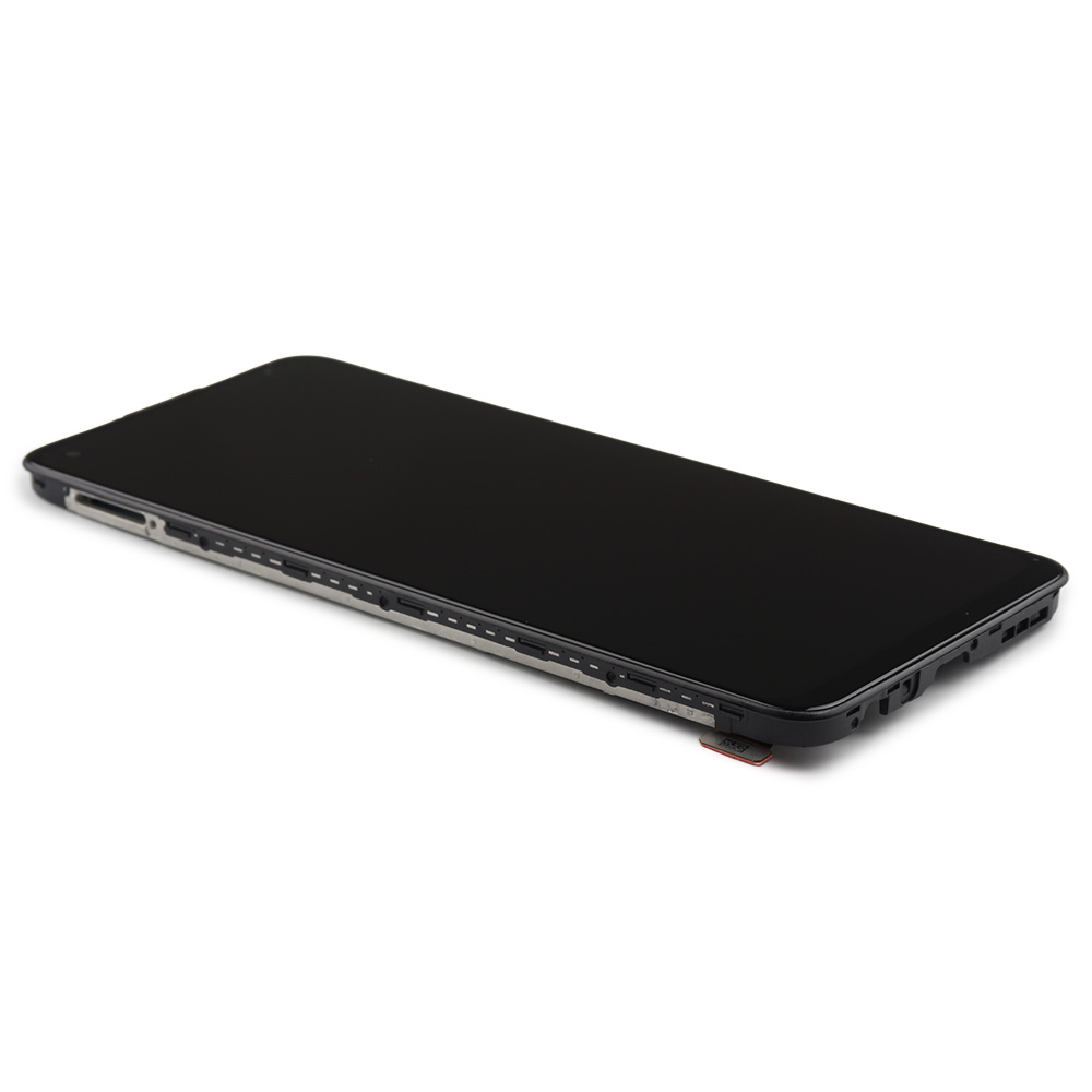 Oppo Scherm met frame voor Oppo A78 4G Zwart OEM-Equivalent