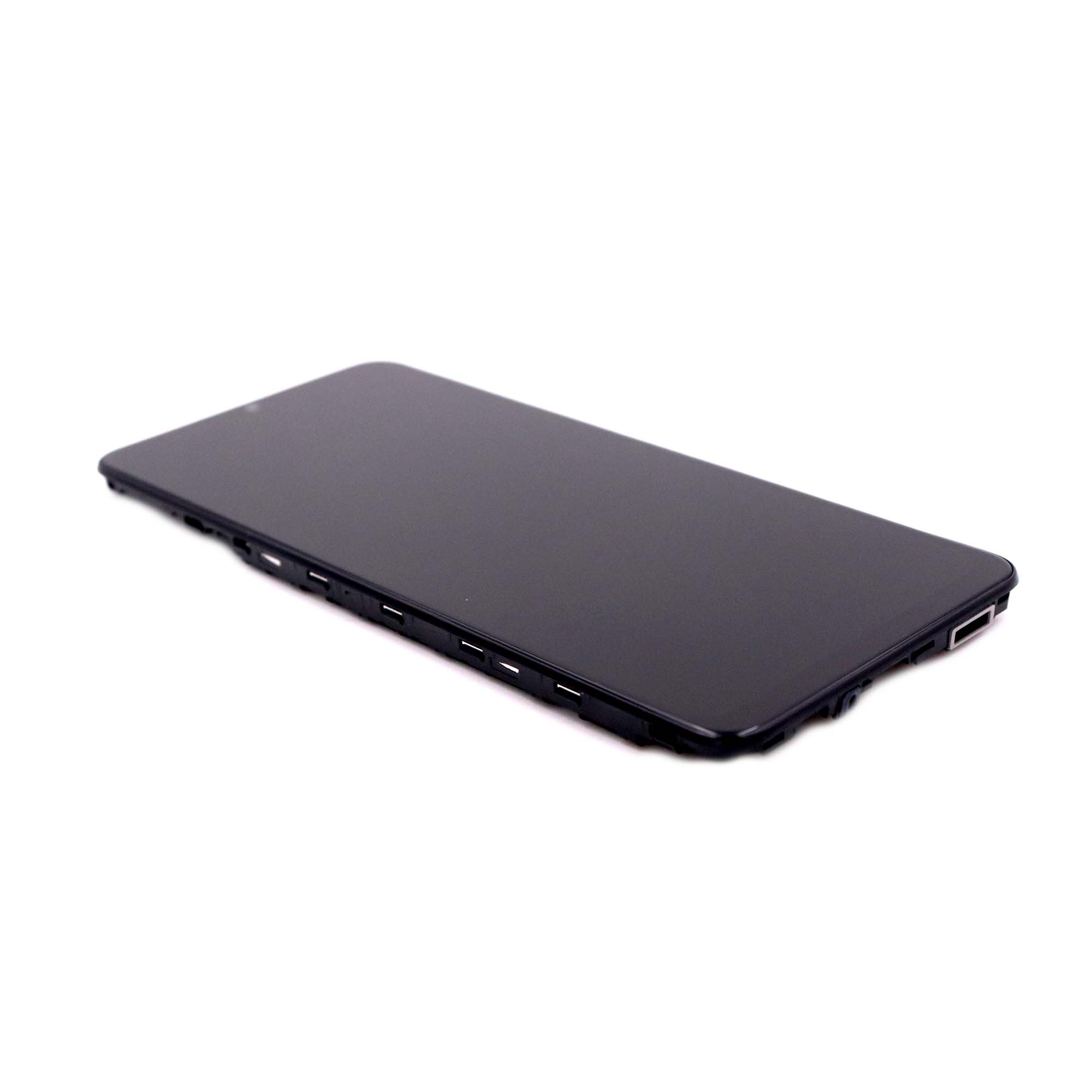 Samsung Scherm met frame voor Samsung Galaxy M12 Zwart Service Pack