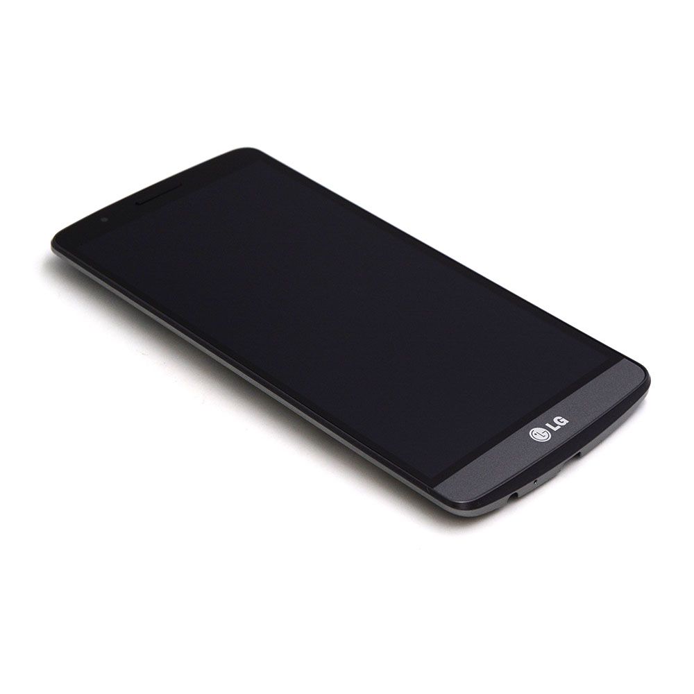 LG Scherm met frame voor LG G3 (D855) Zwart OEM-Equivalent
