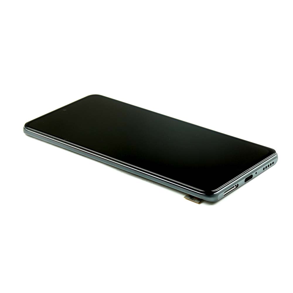 Display mit Rahmen für Xiaomi Poco F3/Mi 11X Pro/Mi 11i (2021)/Mi 11X Schwarz Service Pack
