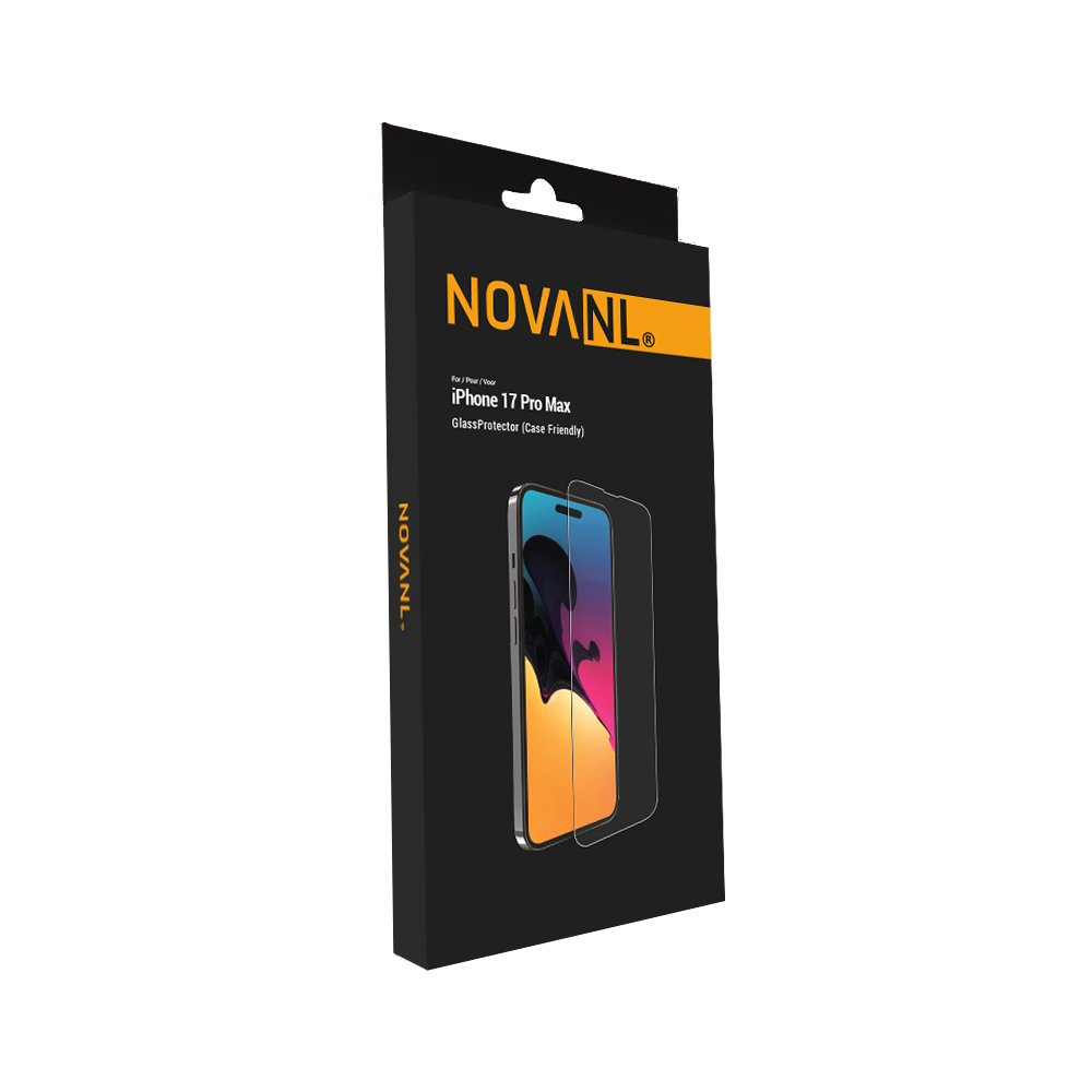 NOVANL GlassProtector (Case Friendly) voor iPhone 17 Pro Max