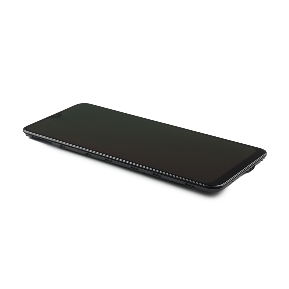 Samsung Scherm met frame voor Samsung Galaxy A30s (SM-A307F) Zwart In-cell