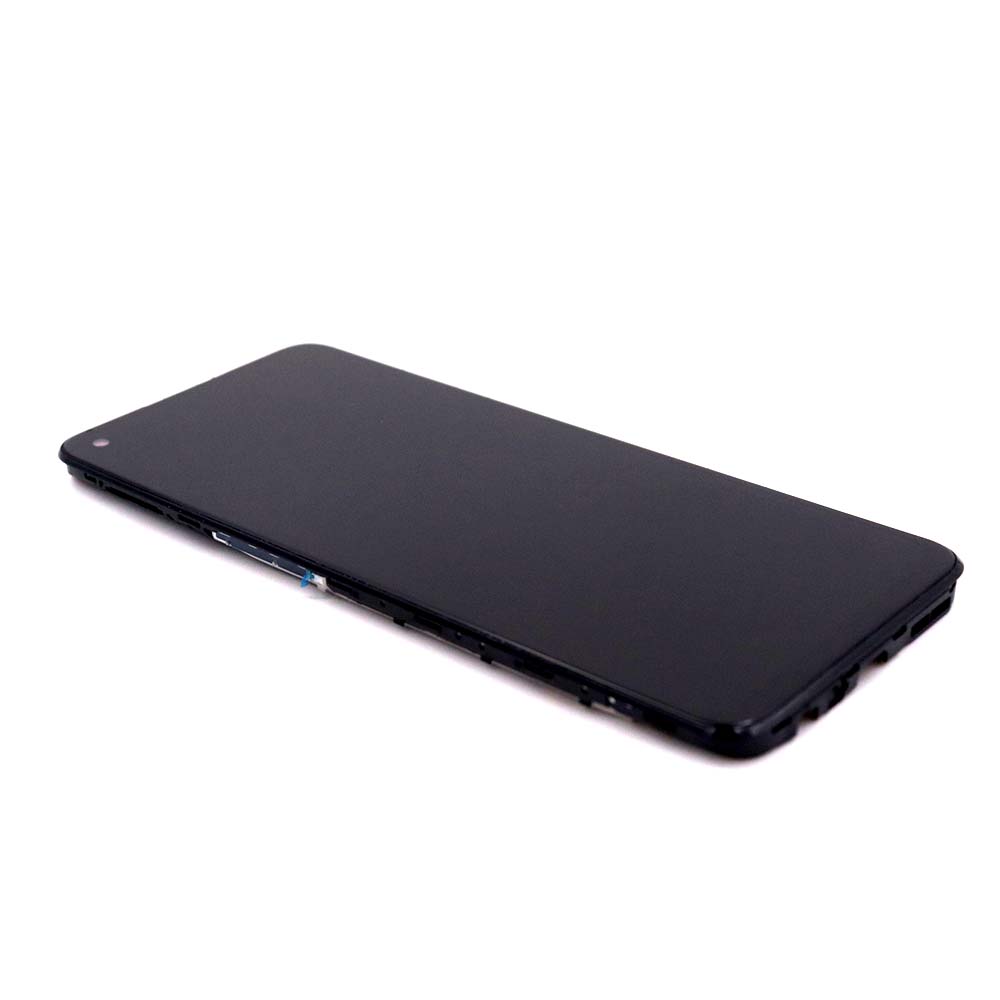 OnePlus Scherm met frame voor OnePlus OnePlus Nord N10 5G Zwart OEM-Equivalent