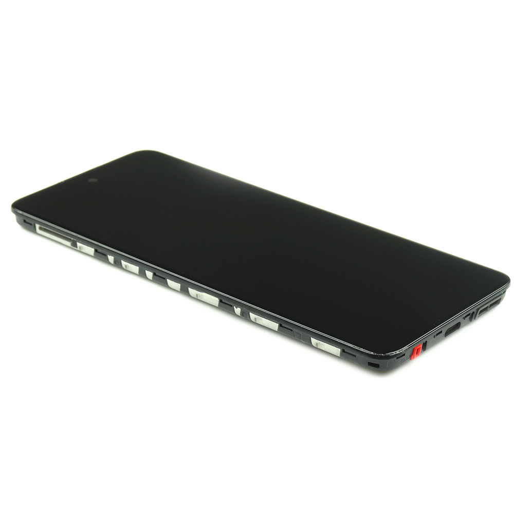 Motorola Scherm met frame voor Motorola Moto G60 Zwart OEM-Equivalent