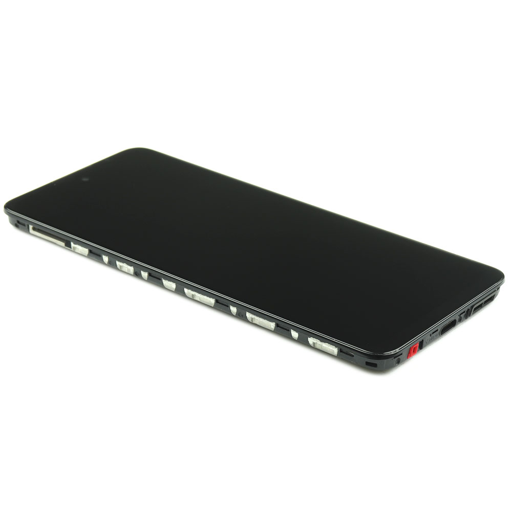 Motorola Scherm met frame voor Motorola Moto G60s Zwart OEM-Equivalent
